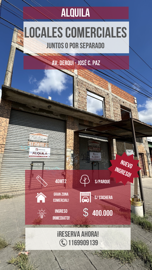 LOCALES COMERCIALES - Valor por cada uno!