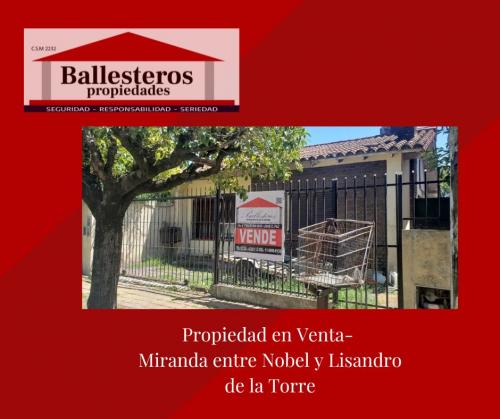 Propiedad en Venta- Miranda entre Nobel y Lisandro de la Torre
