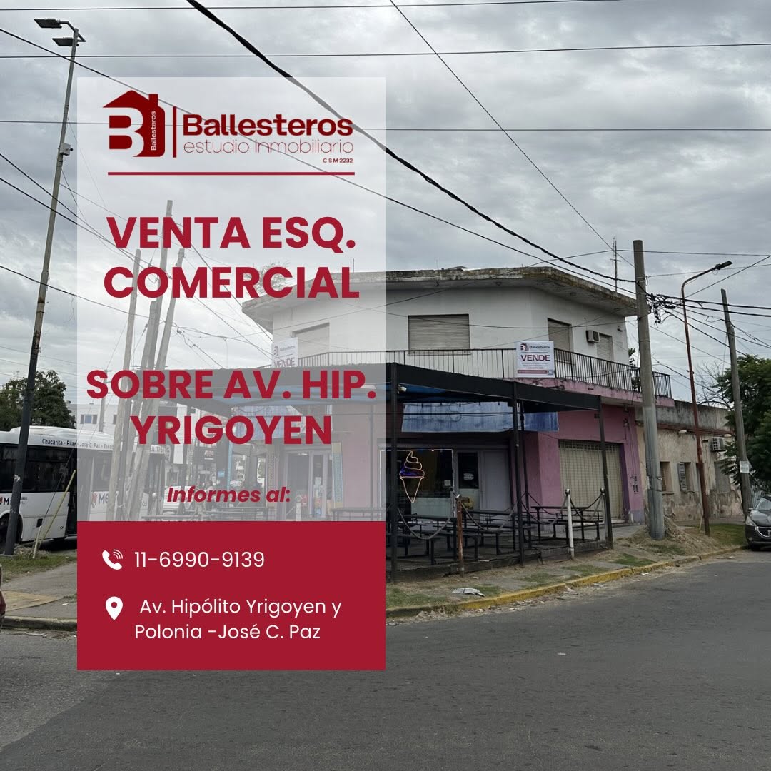 EXCELENTE ESQUINA COMERCIAL EN VENTA!